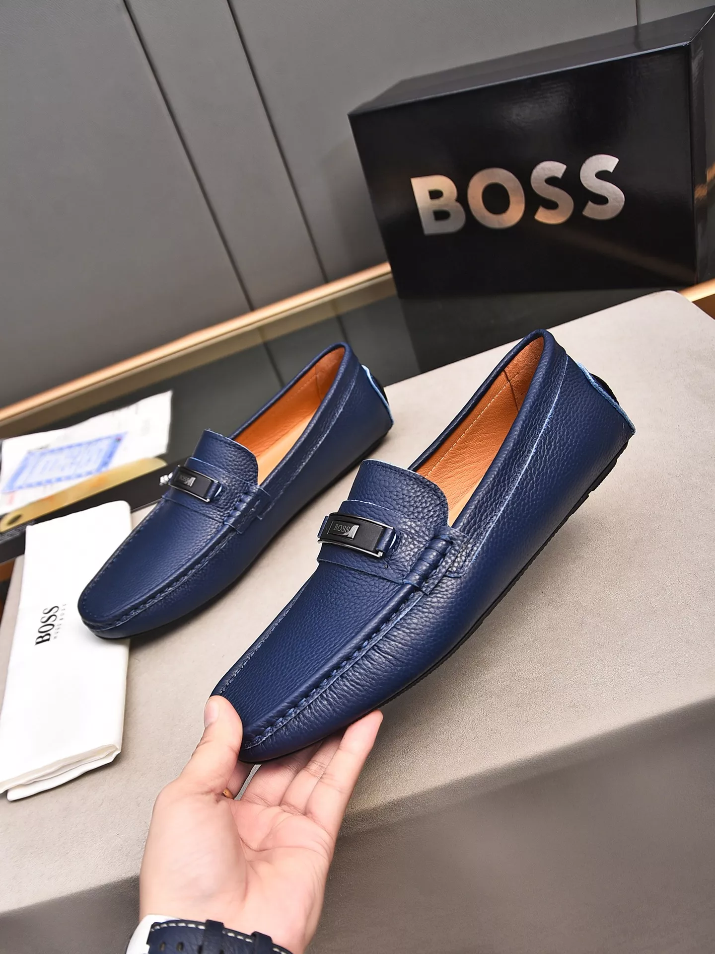 boss cuir chaussures pour homme s_12a1b764